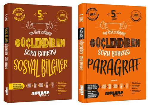 Ankara 2025 5. Sınıf Sosyal + Paragraf Güçlendiren Soru Bankası Seti 2 Kitap Güncel Müfredat