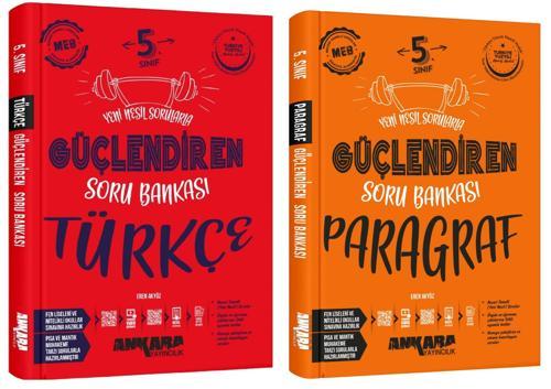 Ankara 2025 5. Sınıf Türkçe + Paragraf Güçlendiren Soru Bankası Seti 2 Kitap Güncel Müfredat