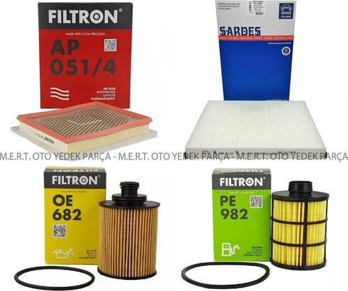 Opel Astra H 1.3 Cdti Dizel Filtron Filtre Bakım Seti 2005-2013