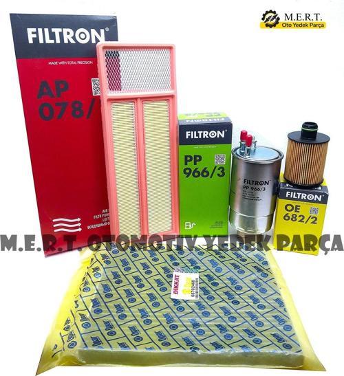 Fiat Punto 1.3 Multijet Euro 5 Filtron Filtre Bakım Seti 2012+