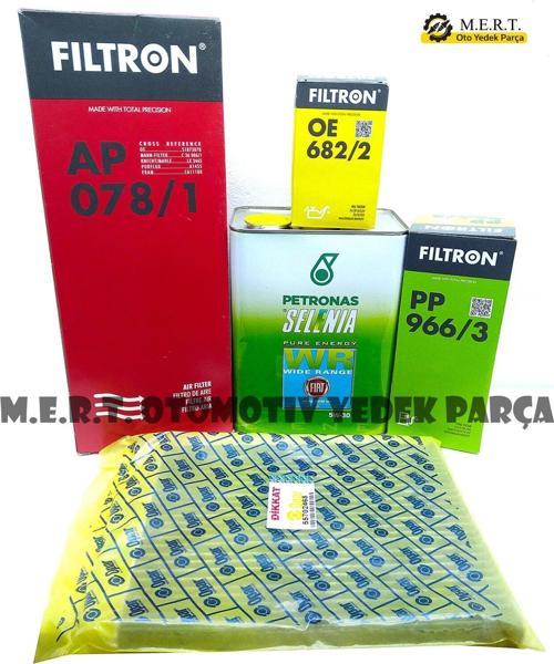 Fiat Punto 1.3 Euro 5 Yağ Bakım Filtre Seti 2012-2015 Filtron