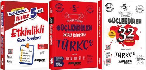 Ankara 2025 5. Sınıf Türkçe Güçlendiren Soru + Etkinlik + Haftalık Seti 3 Kitap Güncel Müfredat