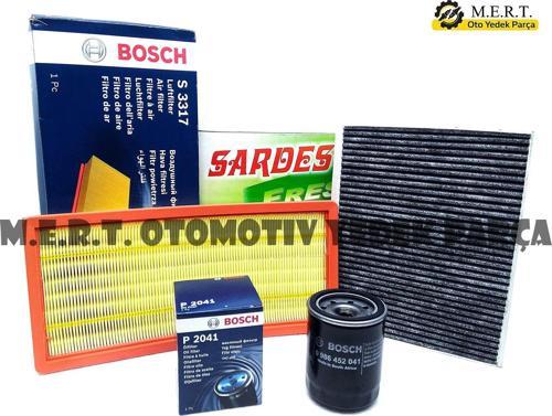 Fiat Stilo 1.4 16V Filtre Bakım Seti (Hava-Yağ-Polen)