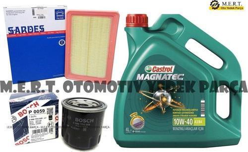 Hyundai Accent 1.5 Bakım Seti Hava Yağ Filtre Castrol 1994-2000