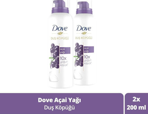 Duş Köpüğü Açai Yağı Yoğun Köpük 200 ml X2