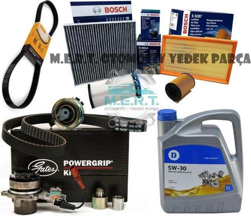 Passat B8 1.6 Tdi Komple Bakım Seti Triger Devirdaim Kayış Filtre Yağ