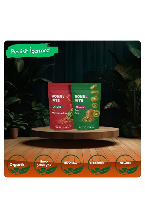 Organik Kurutulmuş Karpuz & Kurutulmuş Kivi İkili Paketi