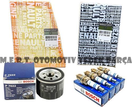 Renault Fluence 1.6 Benzinli Bakım Seti Filtreler + Buji Takımı