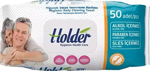Hijyenik Vücut Temizleme Havlusu 50'li