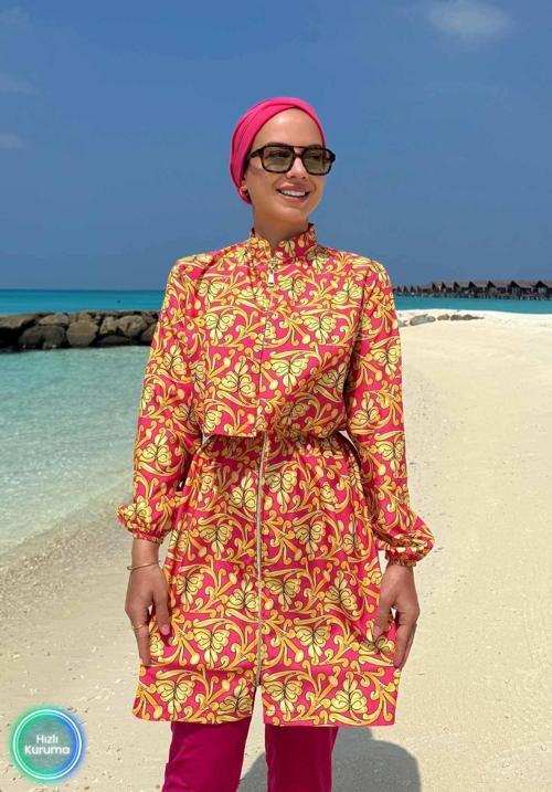 Ivy Tesettür Mayo - Fuşya