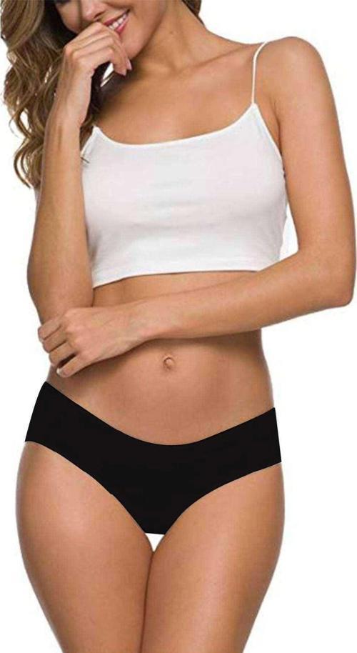 4 Adet Kadın Dikişsiz Lazer Kesim Esnek İz yapmayan Külot S2