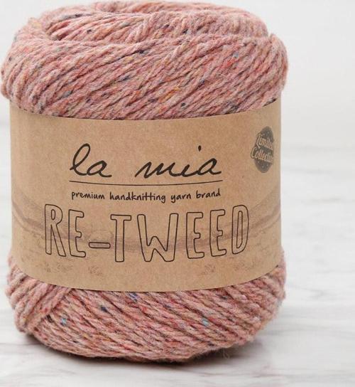 La Mia Re-Tweed Gül Kurusu Melanj El Örgü İpi - L1