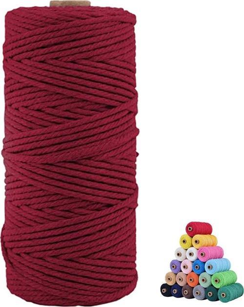 Pamuk Makrome 2 mm Bordo