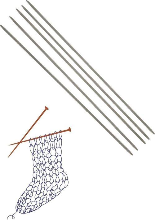 Çorap Şiş Metalize 20 cm 3 Numara