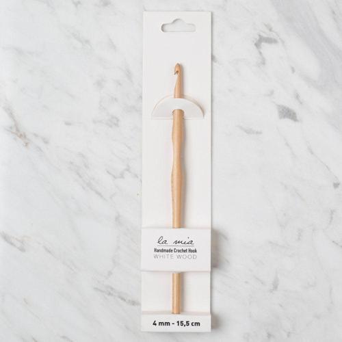 La Mia Whitewood 4 mm 15.5 cm Ahşap Yün Tığ