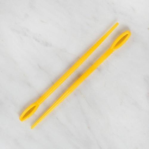  2 li Plastik Sarı Yün İğnesi