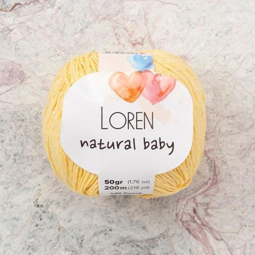  Natural Baby Sarı El Örgü İpi - R086 - 33942