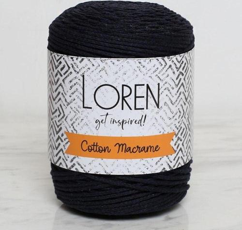  Cotton Macrame Lacivert - R005 - 34361
