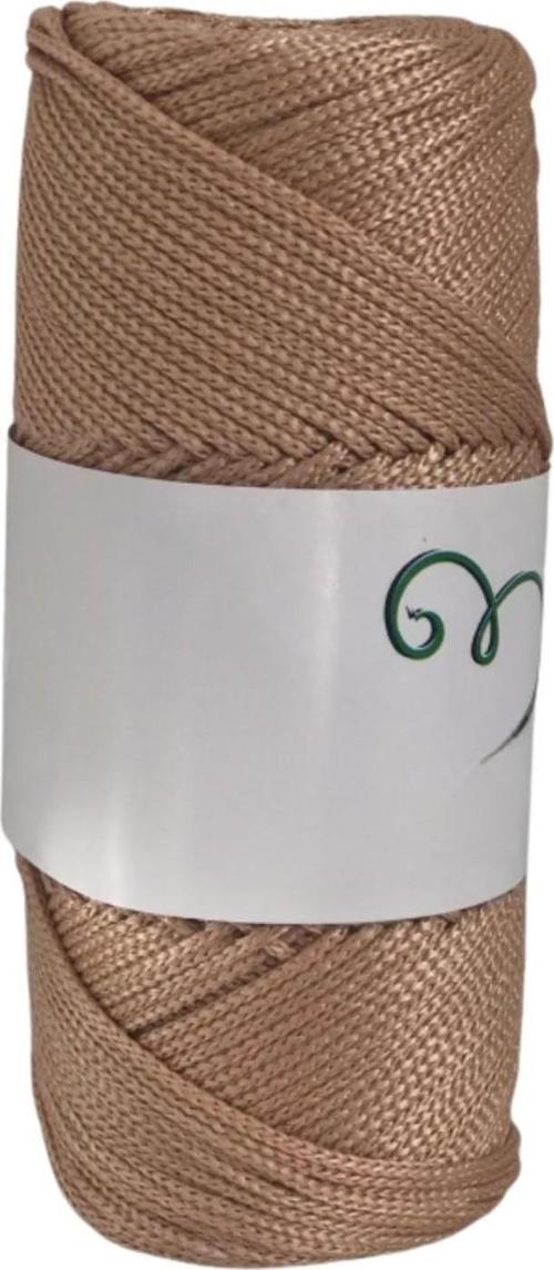 Makrome İpi 3mm Polyester Açık Karamel