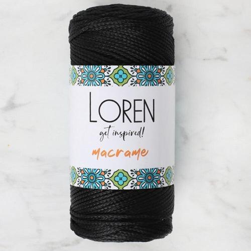 Macrame Siyah El Örgü İpi - RM 001 - 34323