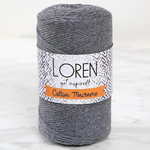  Cotton Macrame Gri - R081 - 34358