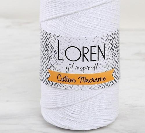Cotton Macrame Beyaz - R001 - 34366