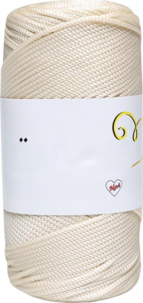 Makrome İpi 3mm Polyester  Krem