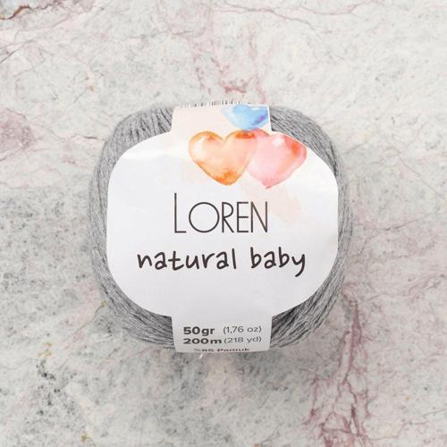  Natural Baby Açık Gri El Örgü İpi - R079 - 33827