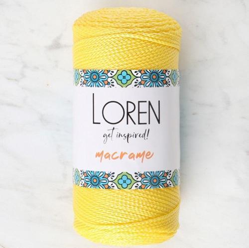 Macrame Sarı El Örgü İpi - RM 055 - 34330