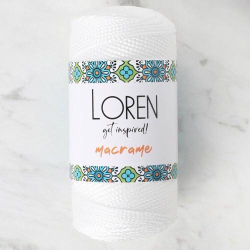  Macrame Beyaz El Örgü İpi - RM 002 - 34324