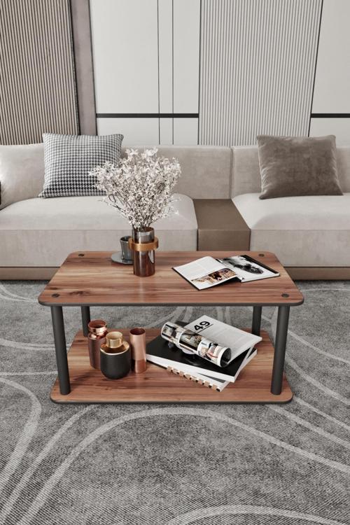 Masivo Dikdörtgen Orta Sehpa Ceviz