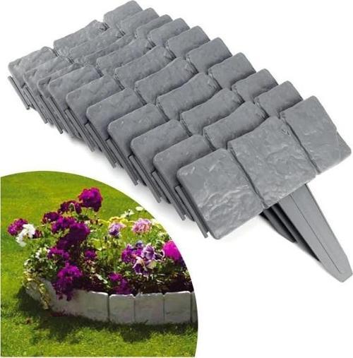 Büro Ev Ofis Yazlık Hobi Bahçesi için Taş Görünümlü Bahçe Çiti