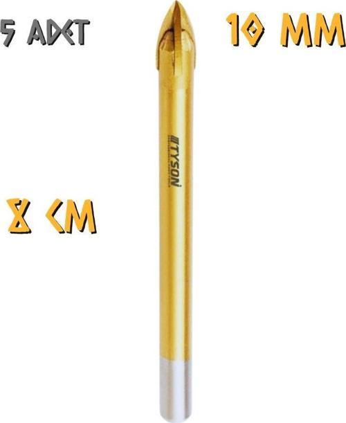 Tyson Cam Seramik Delici Matkap Ucu 10 mm. - 5 Adet