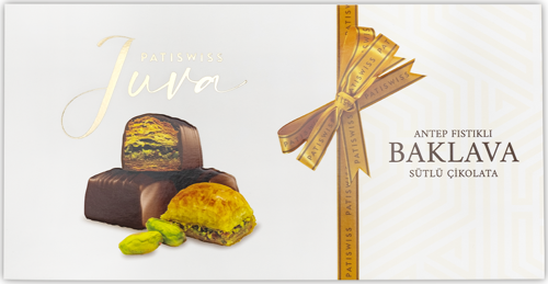 Juva Sütlü Çikolata Kaplı Antep Fıstıklı Baklava, 230G