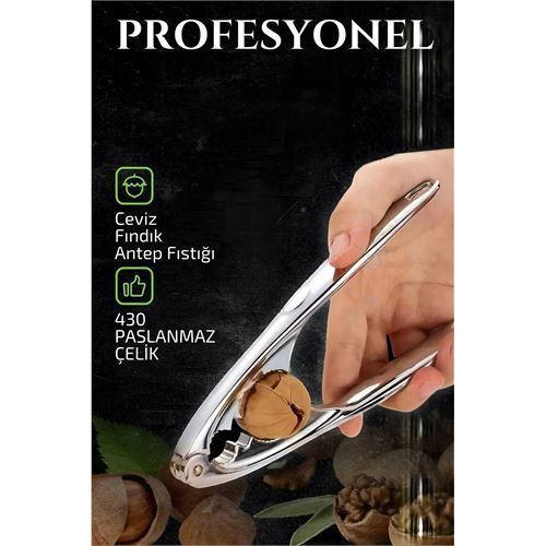   Fındık Ceviz Kırıcı 304 Paslanmaz Çelik Mink Design