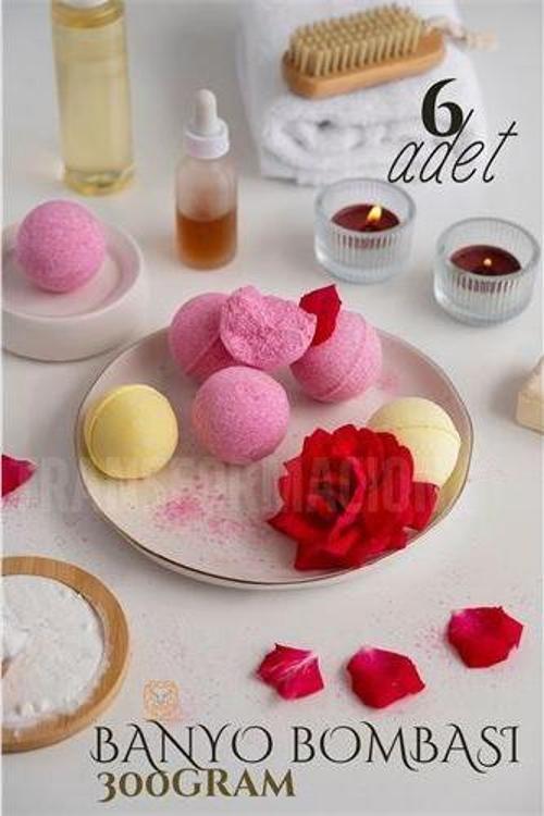  Banyo Bombası Jakuzi Küvet Banyo Bombası Topu 6 adet 300 Gr
