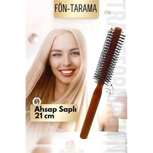  Fön Fırçası Ahşap Saplı Tarama Fırçası