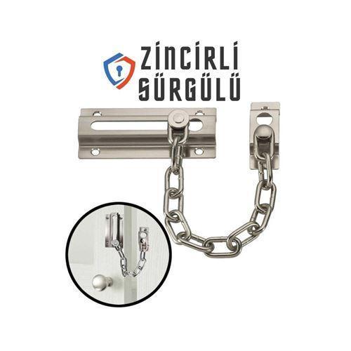  Sürgülü Kapı Emniyet Kilidi Saten