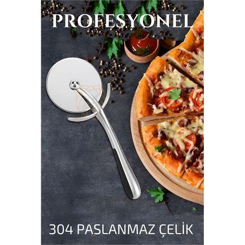  Pizza Kesici 304 Paslanmaz Çelik Mink Design