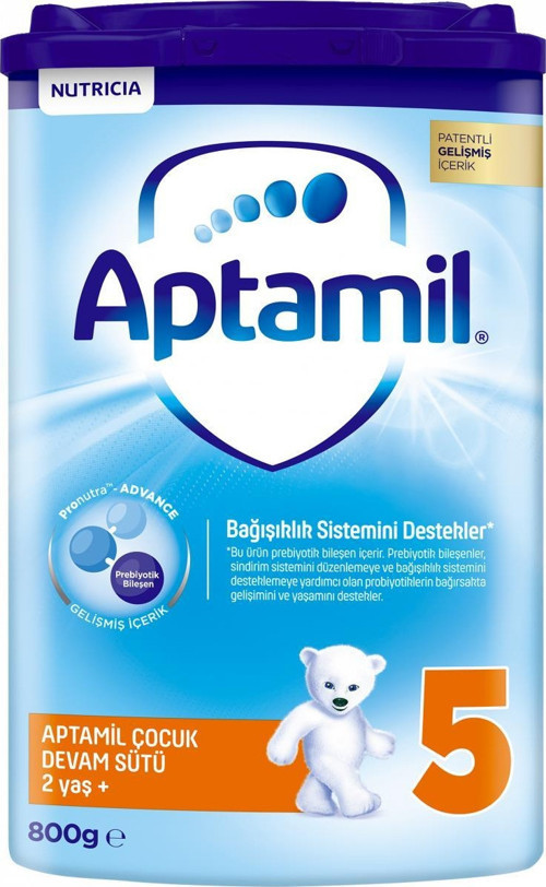 Aptamil Çocuk Devam Sütü Maması No5 2 Yaş+ 800 Gr