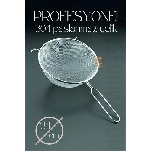  24 Cm Süzgeç 304 Paslanmaz Çelik