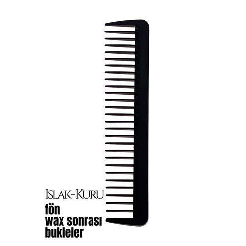  Bukleli Saç Fön Wax Sonrası Tarak Karbon Nano Absolute Professional