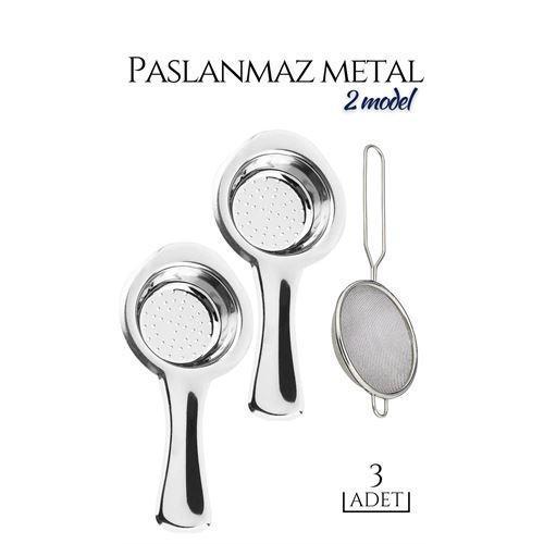  3 lü Set Metal Çay Süzgeci Cabrera Design