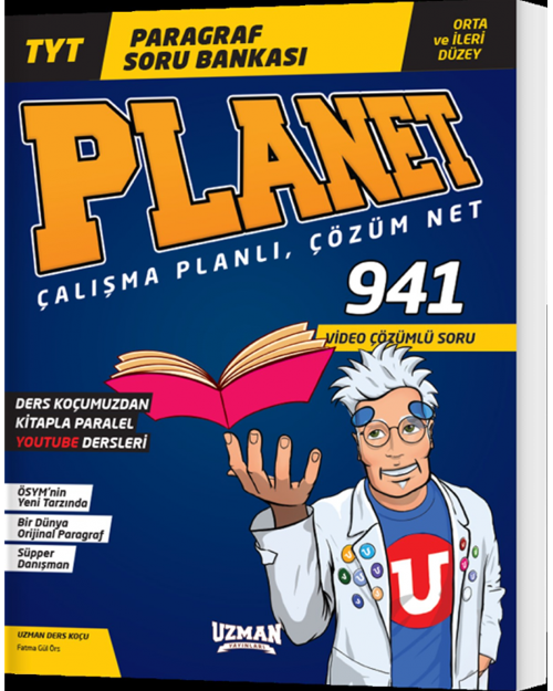 Uzman Yayınları Tyt Paragraf Planet Orta ve İleri Düzey Soru Bankası
