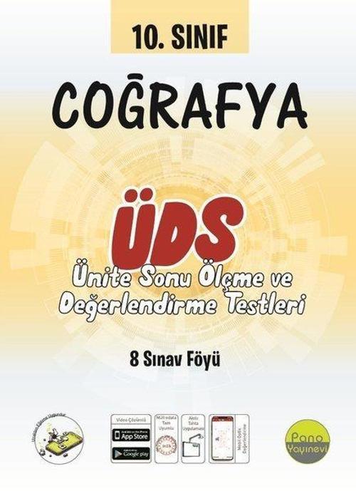 Pano Yayınları 10. Sınıf Coğrafya Ünite Değerlendirme Sınavı