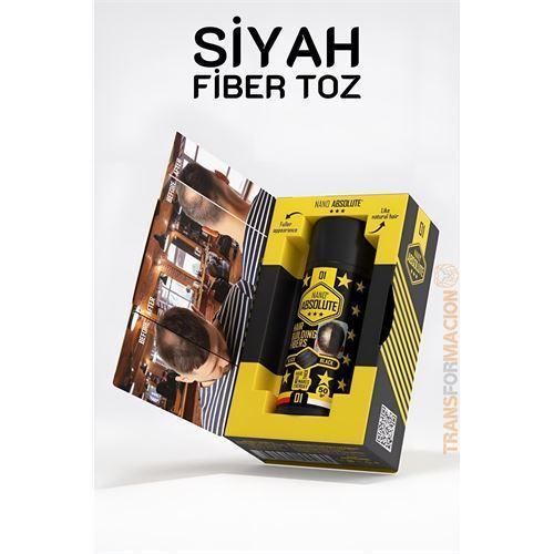  Saç Dolgunlaştırıcı Fiber Topik Toz SİYAH 50 Gram