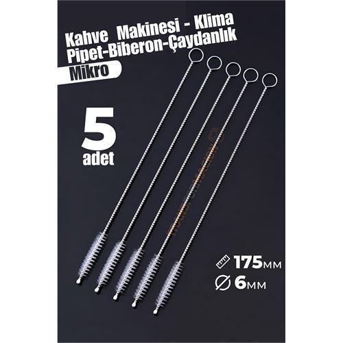 Mikro Fırça Klima Biberon Pipet Fırçası 5 Adet