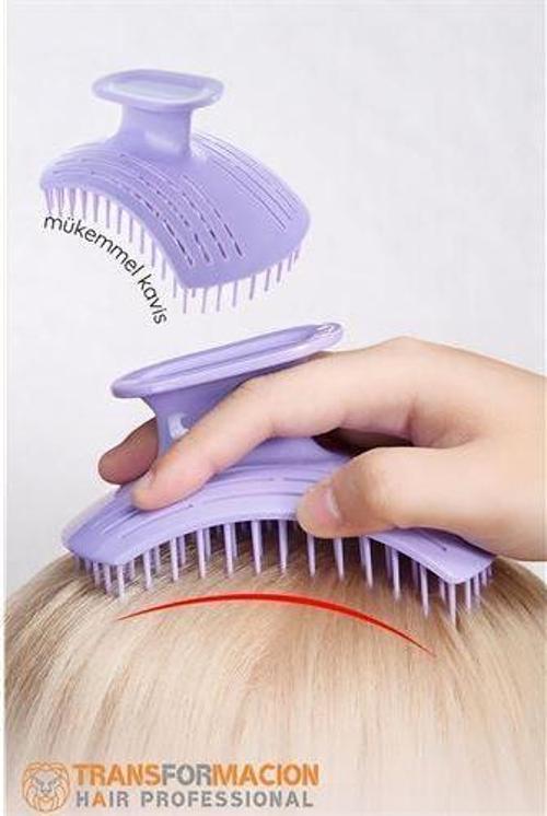 Modacar Kavisli Masaj Etkili Tasarım Saç Tarağı - LAPERUTA saç yıkama ve masaj fırçası