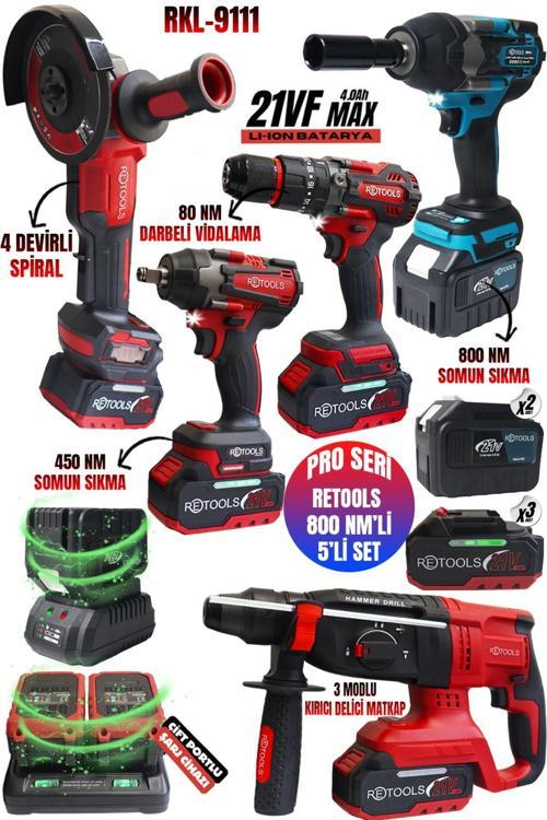 5 Lİ SET KIRMIZI KABARTMALI (4 LÜ SET + 800 NM SOMUN SIKMA MAVİ)