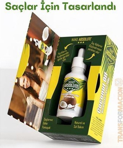 Saçlar İçin Hindistan Cevizi Yağı 50 Ml Nano Absolute